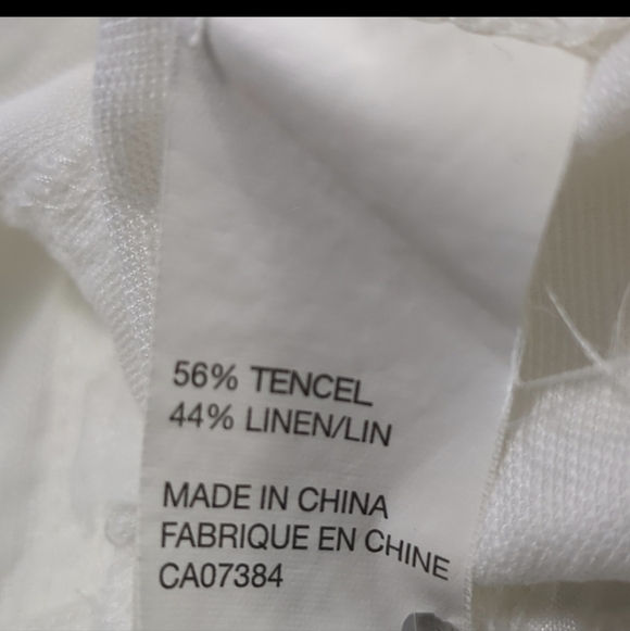 Eric Alexandre White Linen Blend Crop Pants Size 36 - Picture 5 of 5